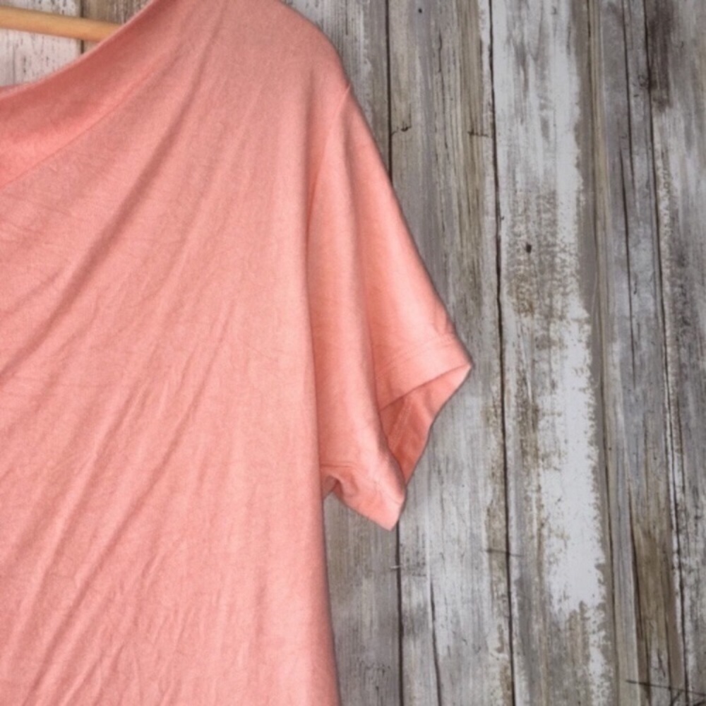 Market & Spruce Peach Round Neck Blouse - Picture 2 of 4